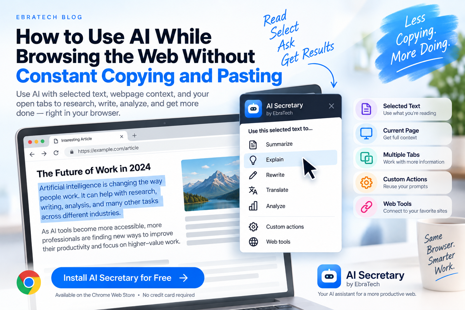 How to Use AI While Browsing the Web Without Constant Copying and Pasting