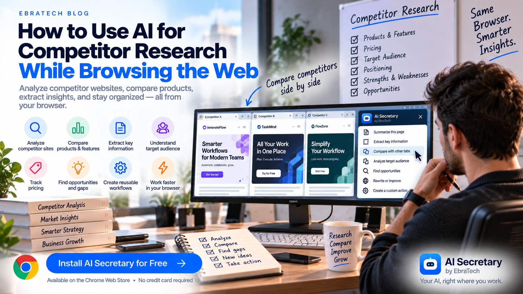 How to Use AI for Competitor Research While Browsing the Web
