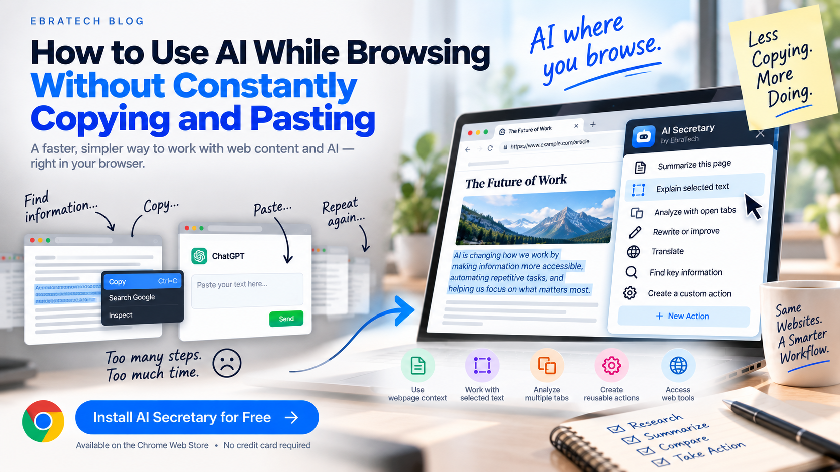 How to Use AI While Browsing Without Constantly Copying and Pasting