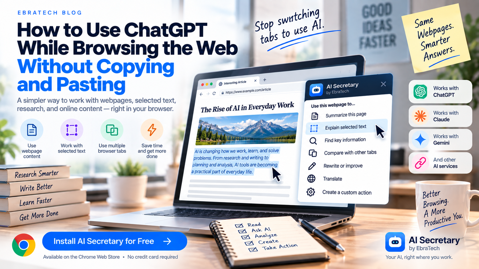 How to Use ChatGPT While Browsing the Web Without Copying and Pasting